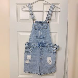 Forever 21 Jean Skirt Jumpsuit Size S
